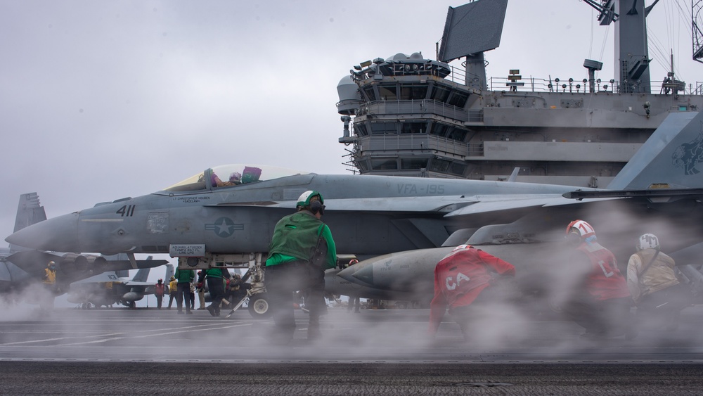 USS Ronald Reagan (CVN 76) conducts flight operations