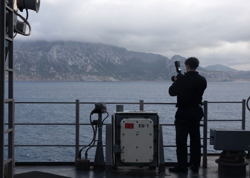 Wasp Passes Through The Strait Of Gibraltar