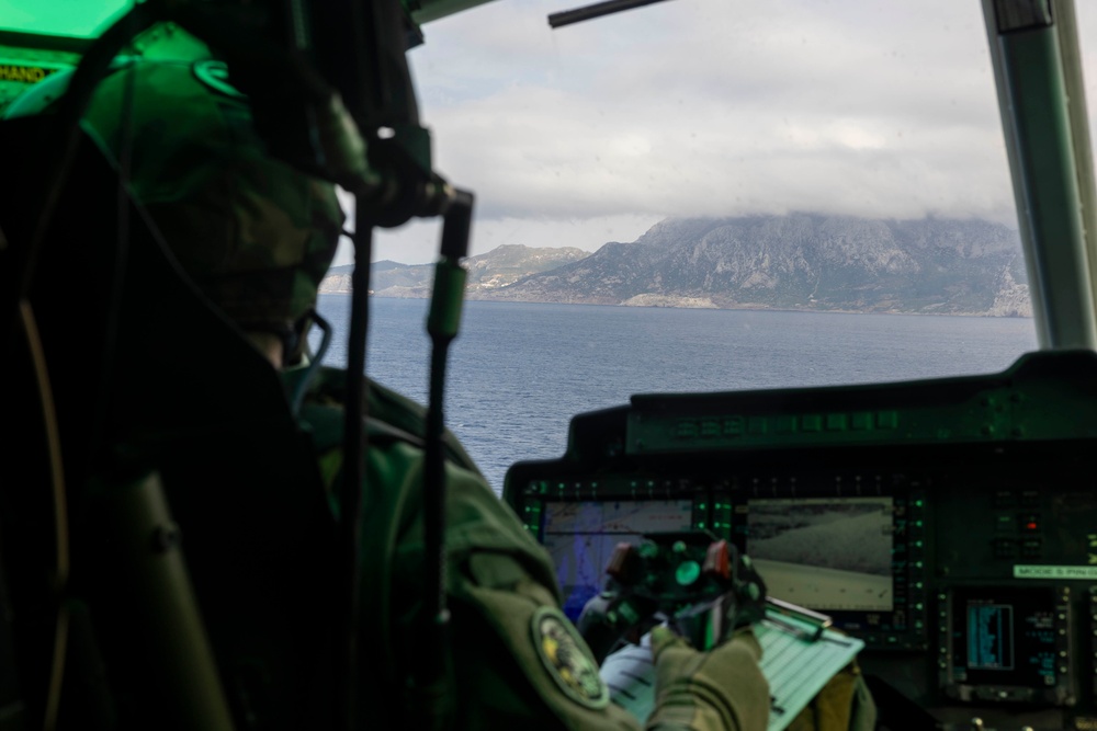 Wasp Passes Through The Strait Of Gibraltar