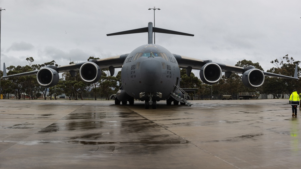 Marines with 1st LAR Bn. arrive to Australia for Rapid Deployment Exercise