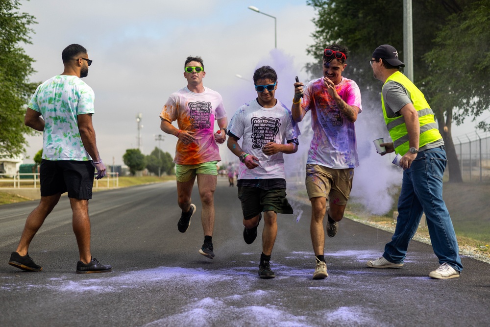 Independence Day Celebrations: Soldiers Embrace the Fun at Mihail Kogalniceanu's vibrant 5K Color Run