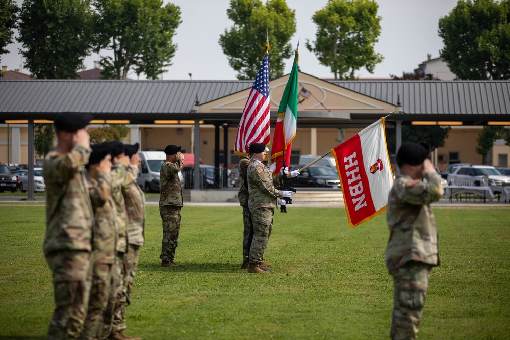 U.S. Army Southern European Task Force Africa, Africa (SETAF-AF) Headquarters and Headquarters battalion host change of command