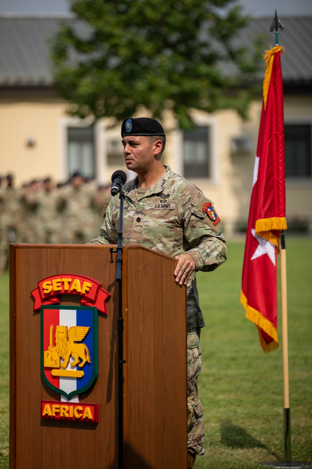 U.S. Army Southern European Task Force Africa, Africa (SETAF-AF) Headquarters and Headquarters battalion host change of command