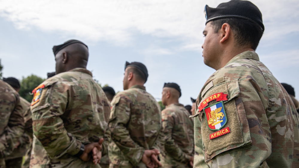 U.S. Army Southern European Task Force, Africa (SETAF-AF) Headquarters and Headquarters battalion host change of command