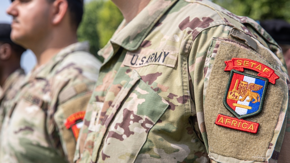 U.S. Army Southern European Task Force Africa, Africa (SETAF-AF) Headquarters and Headquarters battalion host change of command