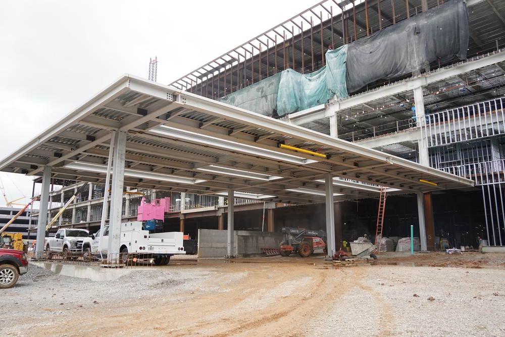 Construction continues at the Louisville VA Medical Center July 10, 2024