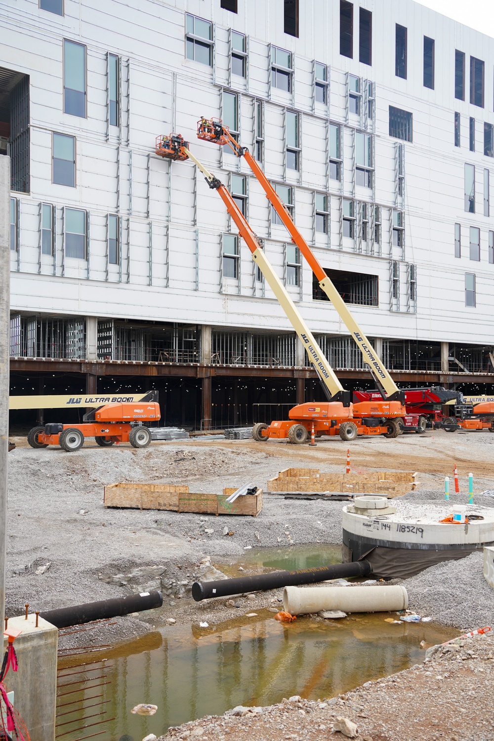 Construction continues at the Louisville VA Medical Center July 10, 2024