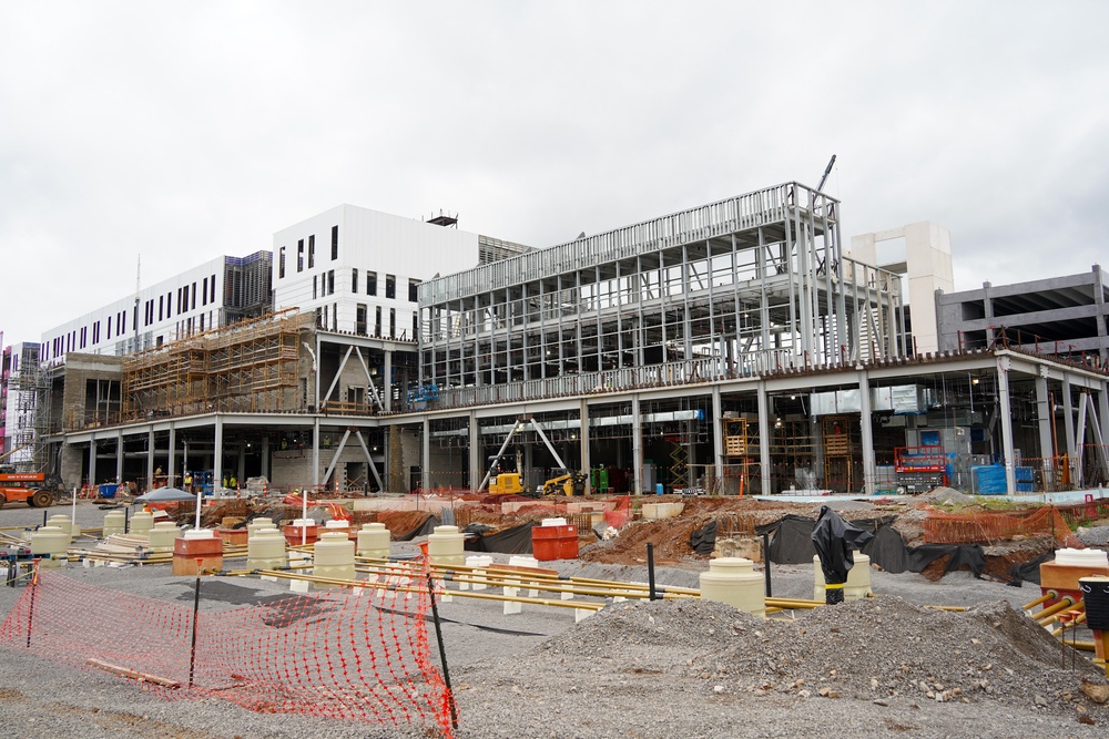 Construction continues at the Louisville VA Medical Center July 10, 2024