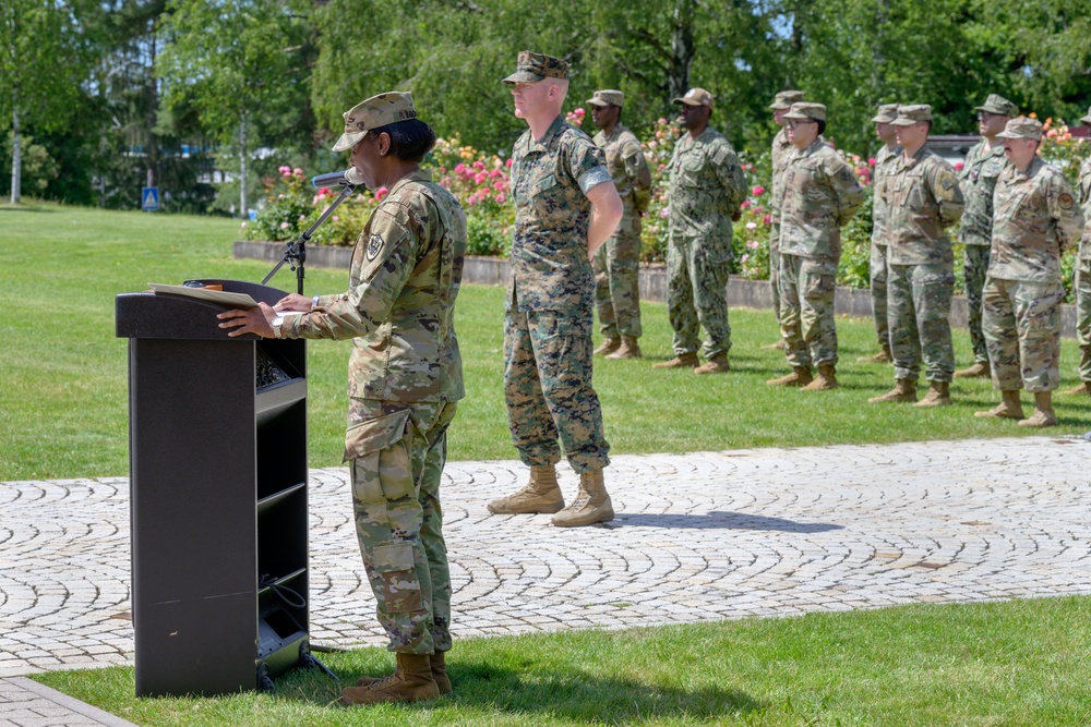 DISA Europe Change of Command