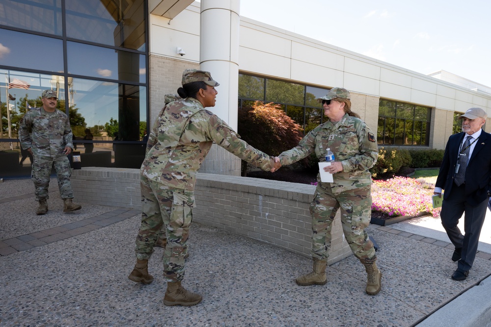 Maj. Gen. Wendy Henke and her team visit Air Force Mortuary Affairs Operations