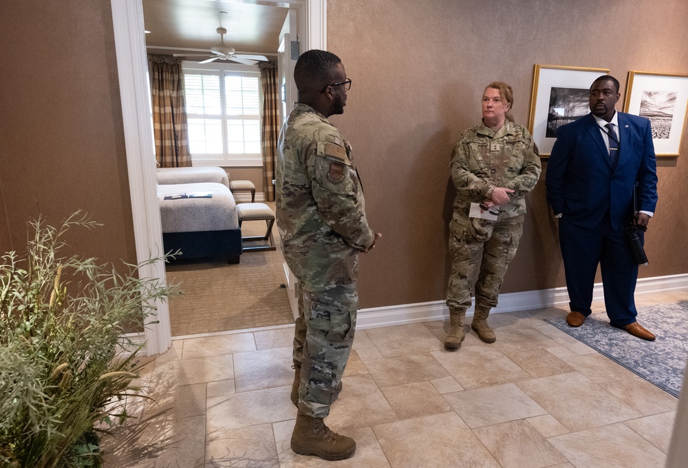 Maj. Gen. Wendy Henke and her team visit Air Force Mortuary Affairs Operations