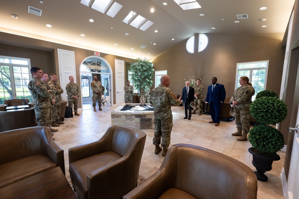 Maj. Gen. Wendy Henke and her team visit Air Force Mortuary Affairs Operations