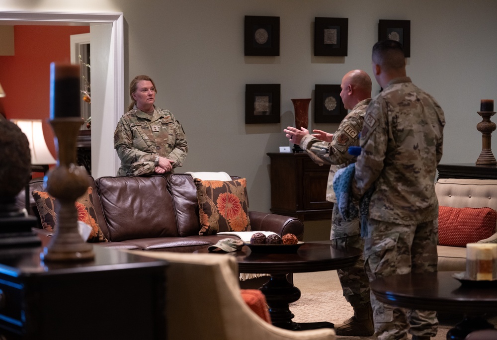 Maj. Gen. Wendy Henke and her team visit Air Force Mortuary Affairs Operations