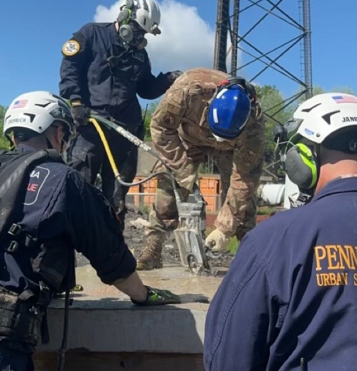 171st Firefighters Train with Pennsylvania Strike Team 1 to Enhance Readiness