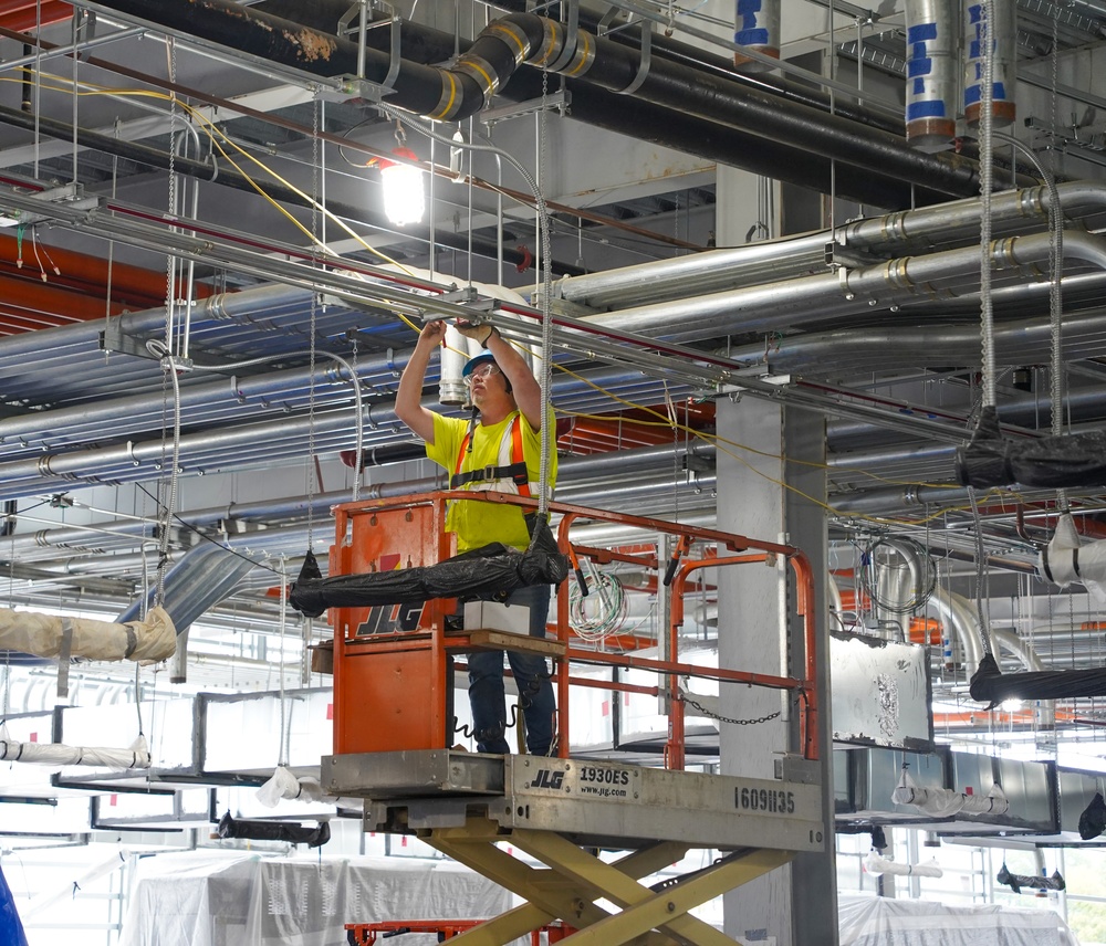 Construction continues at the Louisville VA Medical Center July 10, 2024