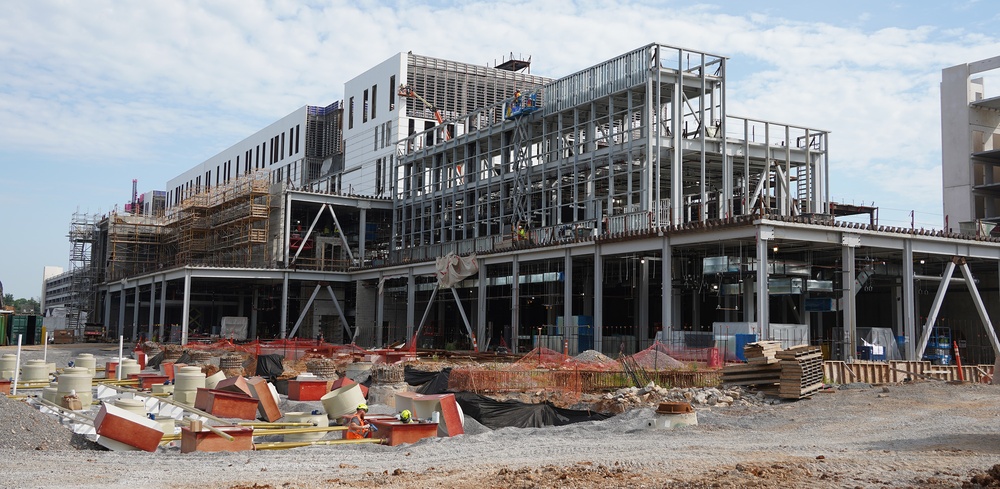 Construction continues at the Louisville VA Medical Center July, 10, 2024