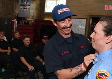 Pax River Firefighters Promoted, Named Navy Civilian Fire Chief, Inspector of the Year