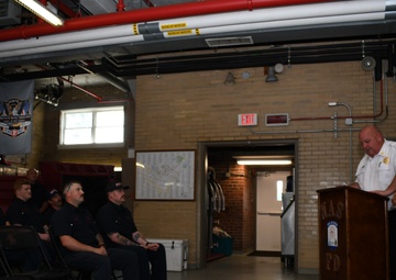 Pax River Firefighters Promoted, Named Navy Civilian Fire Chief, Inspector of the Year