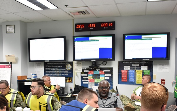 A room full of collaboration in EOC IMT Training