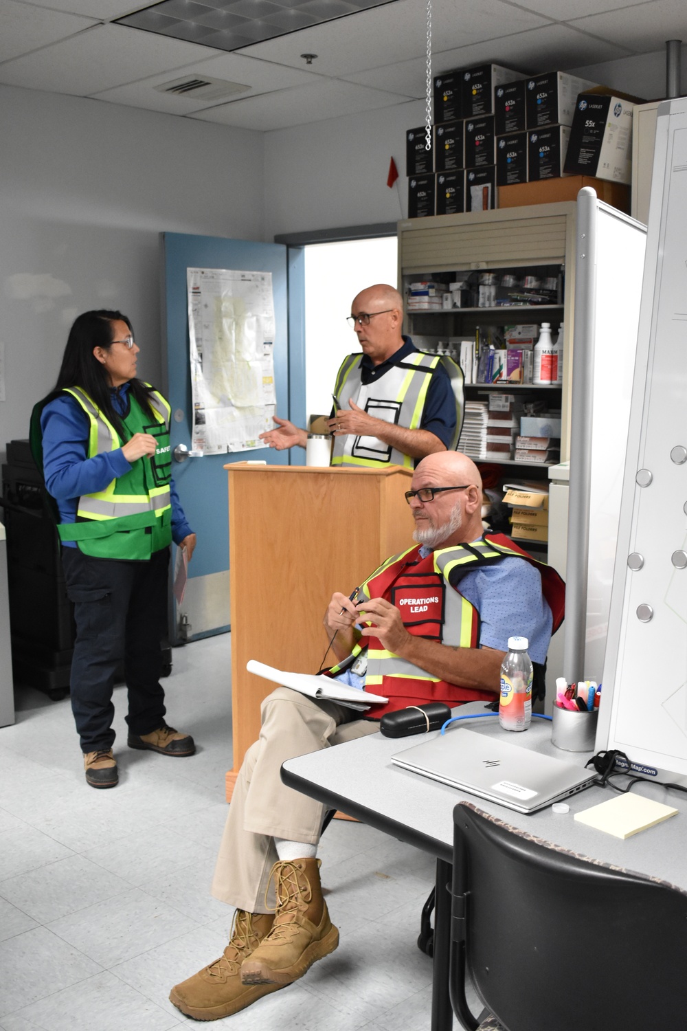 Personnel in EOC IMT Training