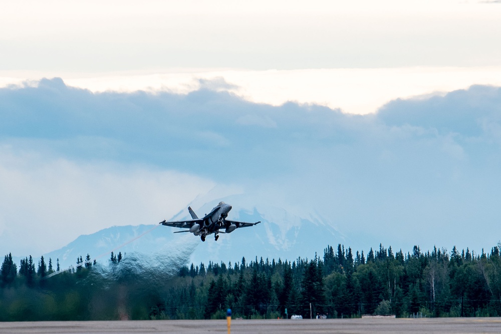 Arctic Defender | VMFA-232 (Rein.) Conducts Simulated SEAD Mission with Allied Forces