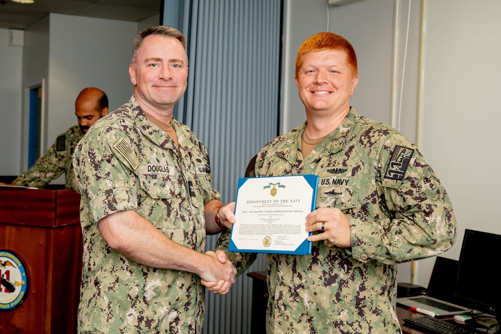 Commander Submarine Squadron 11 Awards-At-Quarters