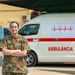 US Army Reserve Soldiers pose for a photo during a Medical Readiness Exercise in Angola