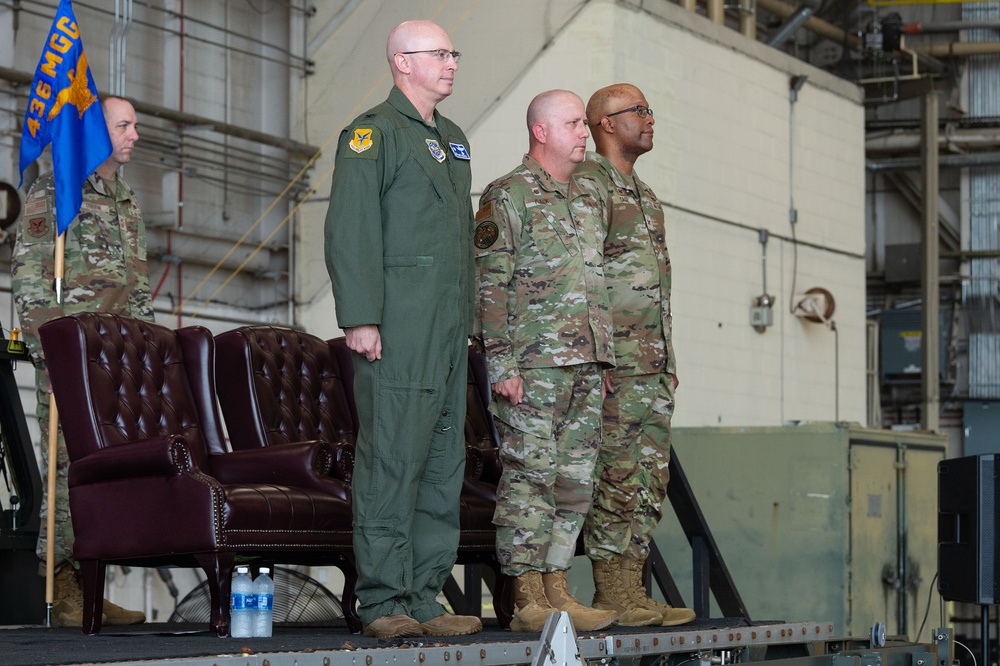 Cage takes command of 436th MGG