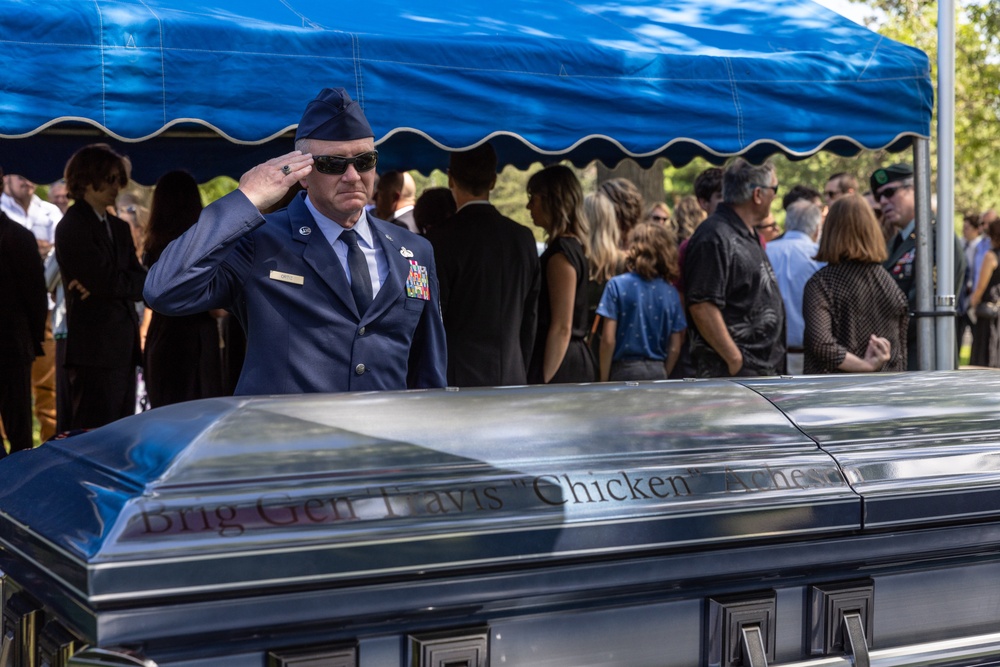 Brig. Gen. (Ret.) Travis Acheson burial ceremony