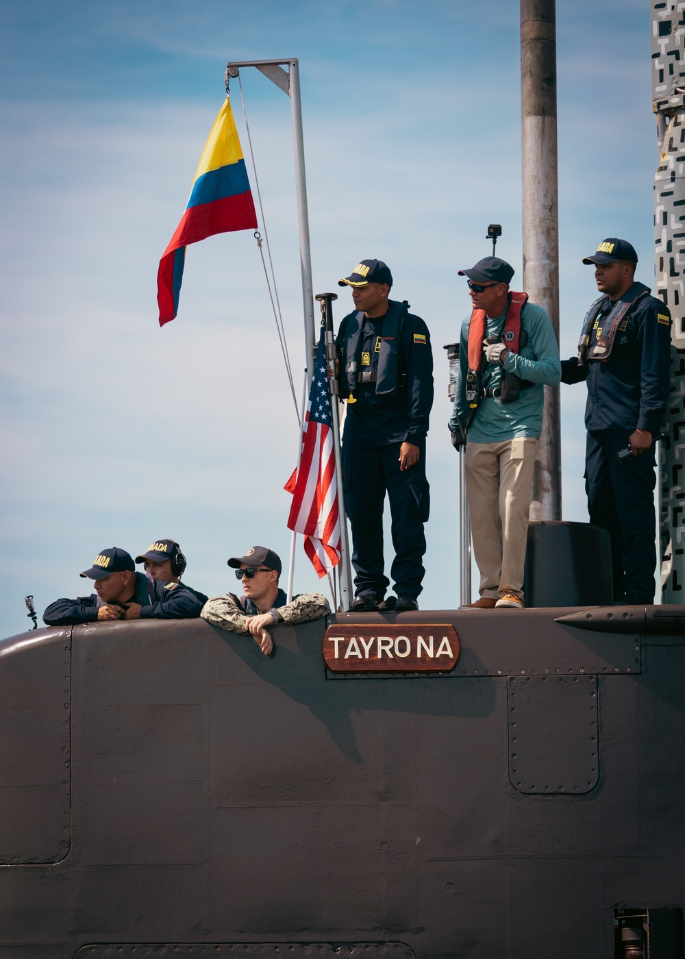 COLOMBIAN SUB ARC TAYRONA (S29) ARRVIES AT NAVAL STATION MAYPORT