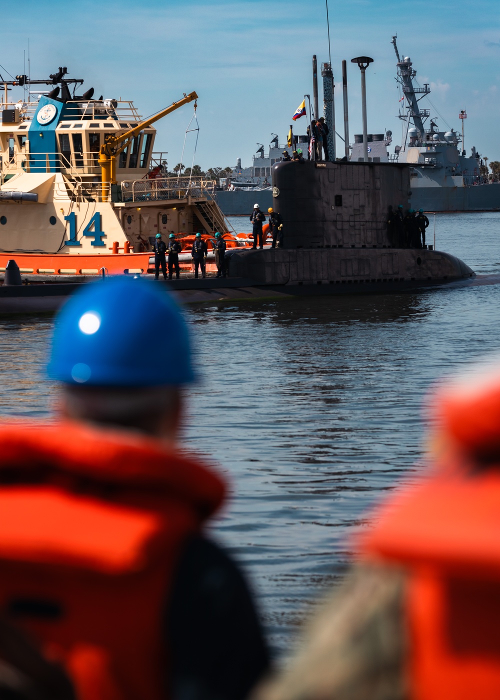 COLOMBIAN SUB ARC TAYRONA (S29) ARRVIES AT NAVAL STATION MAYPORT