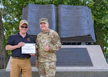 Military Historian recognized for staff ride support