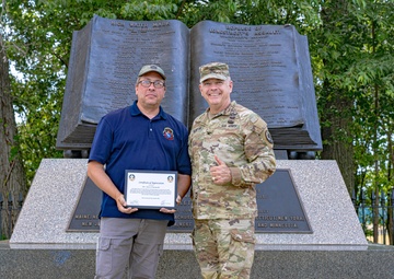 Military Historian recognized for staff ride support