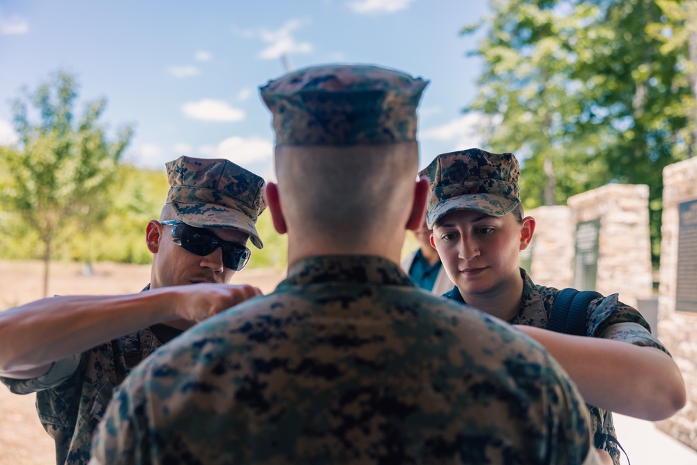 The LeClaire Family Celebrate a Promotion and Reenlistment Ceremony