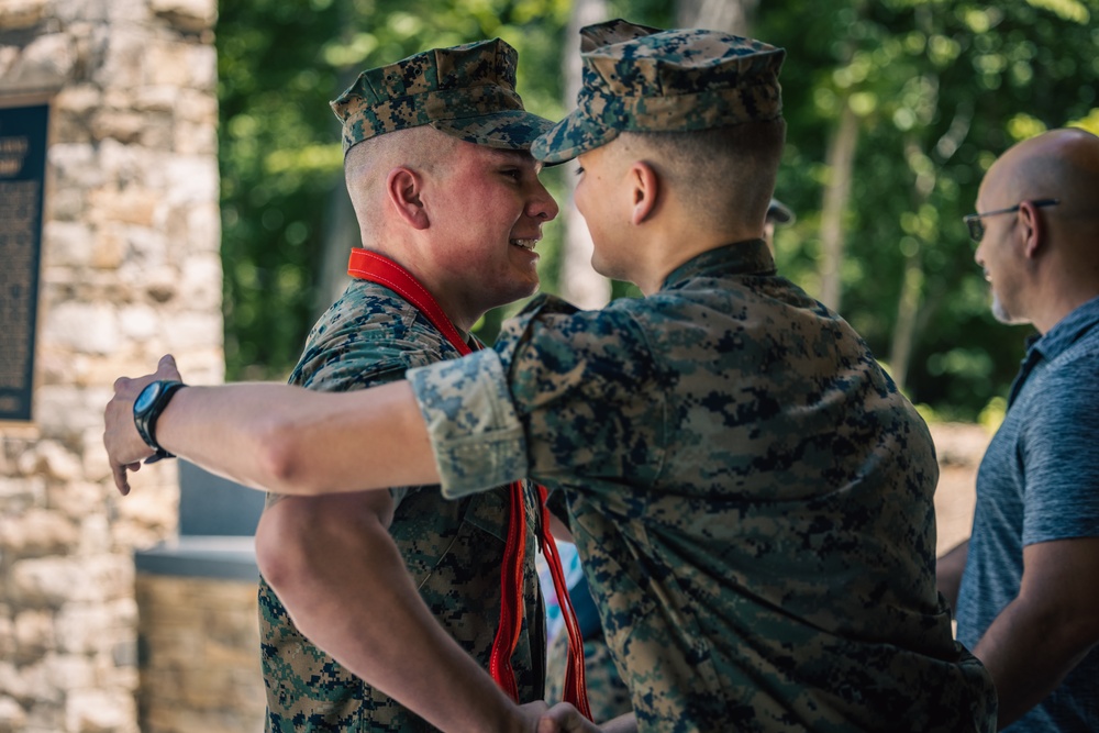 The LeClaire Family Celebrate a Promotion and Reenlistment Ceremony