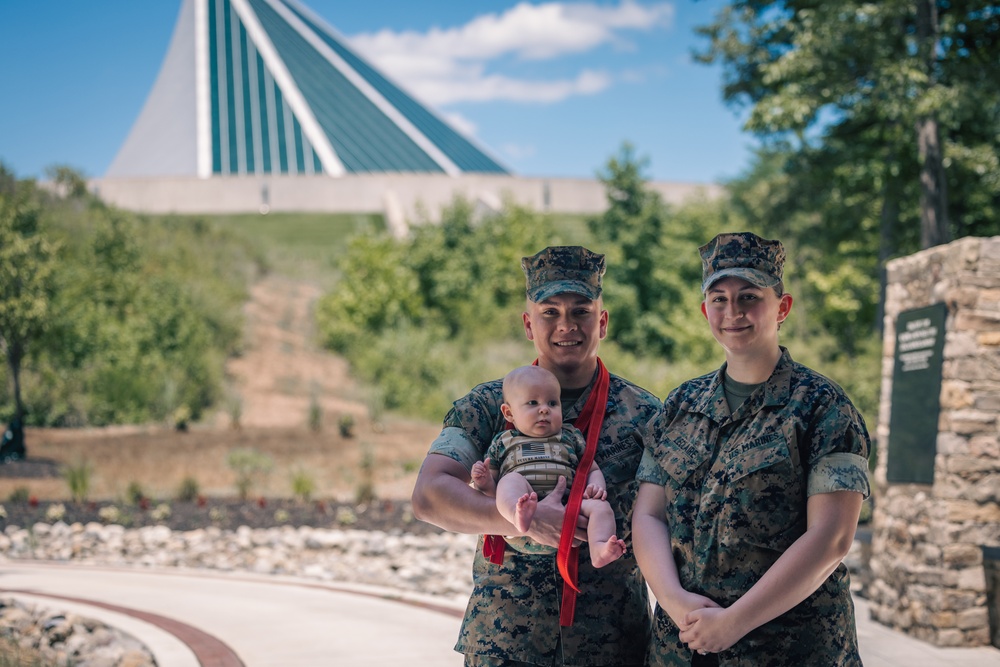 The LeClaire Family Celebrate a Promotion and Reenlistment Ceremony