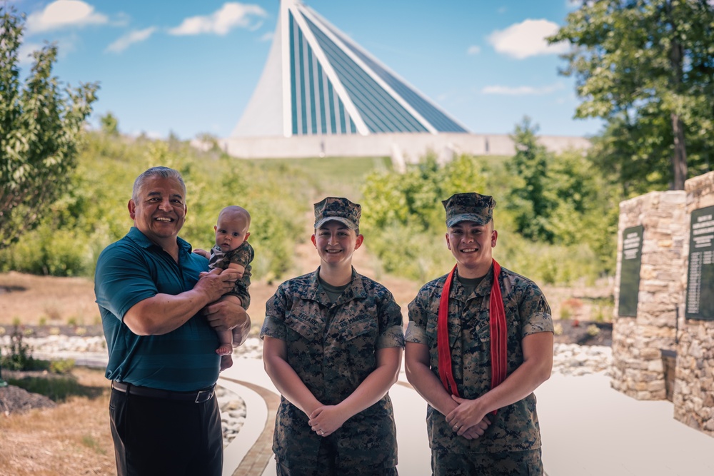 The LeClaire Family Celebrate a Promotion and Reenlistment Ceremony