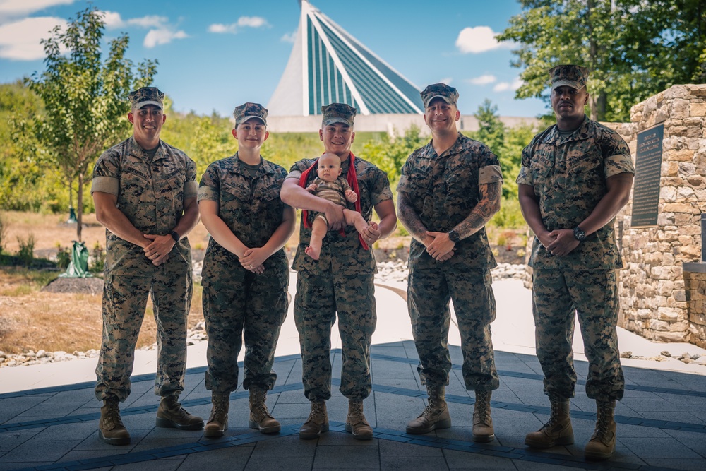 The LeClaire Family Celebrate a Promotion and Reenlistment Ceremony