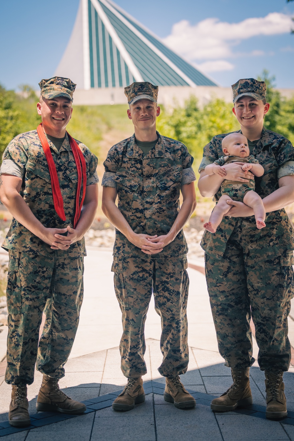 The LeClaire Family Celebrate a Promotion and Reenlistment Ceremony