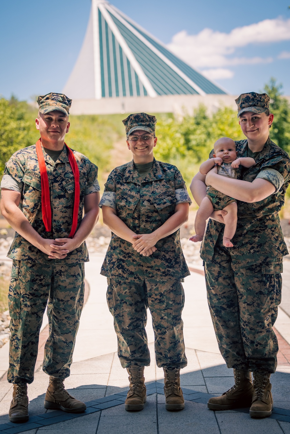 The LeClaire Family Celebrate a Promotion and Reenlistment Ceremony