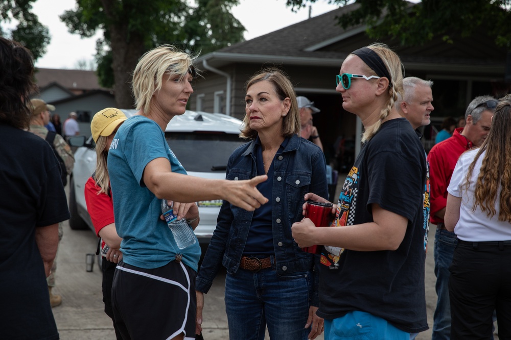 Iowa Governor and FEMA Administrator tour flood-impacted areas of Iowa