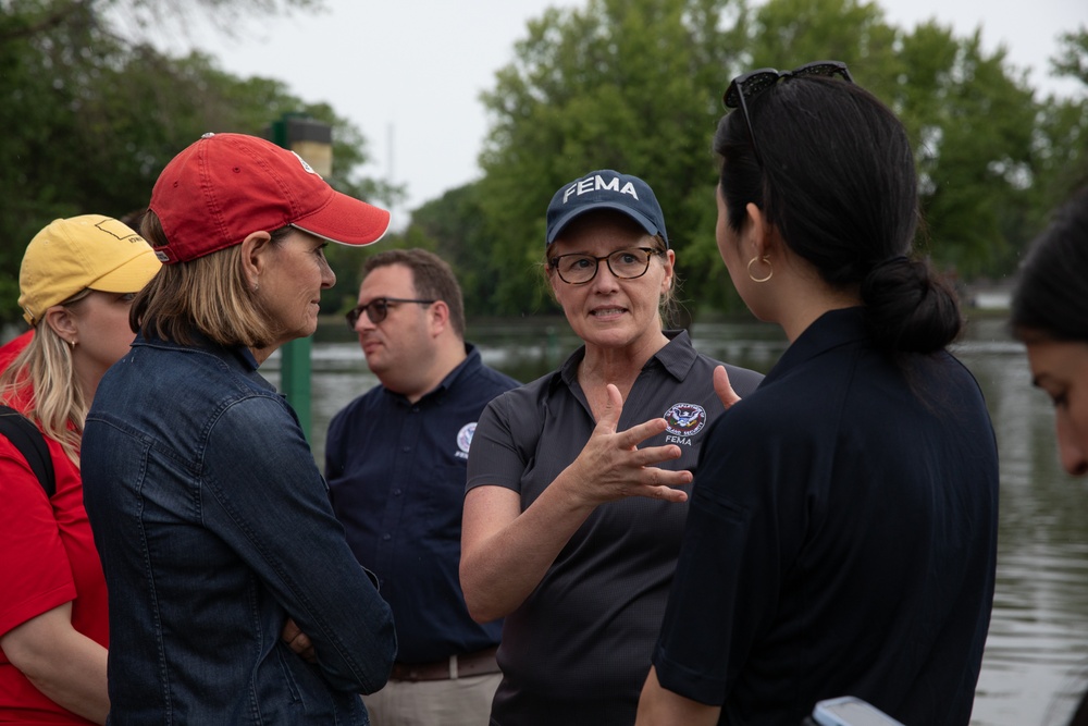 Iowa Governor and FEMA Administrator tour flood-impacted areas of Iowa