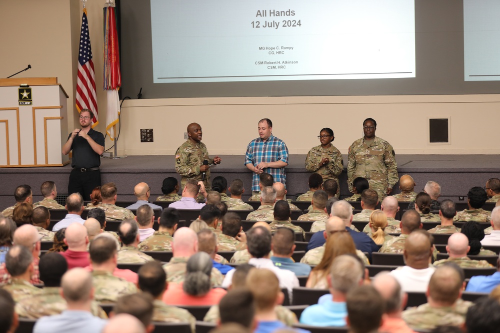 Rampy hosts first HRC town hall after taking command