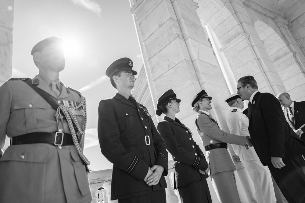 British Prime Minister Keir Starmer Visits Arlington National Cemetery