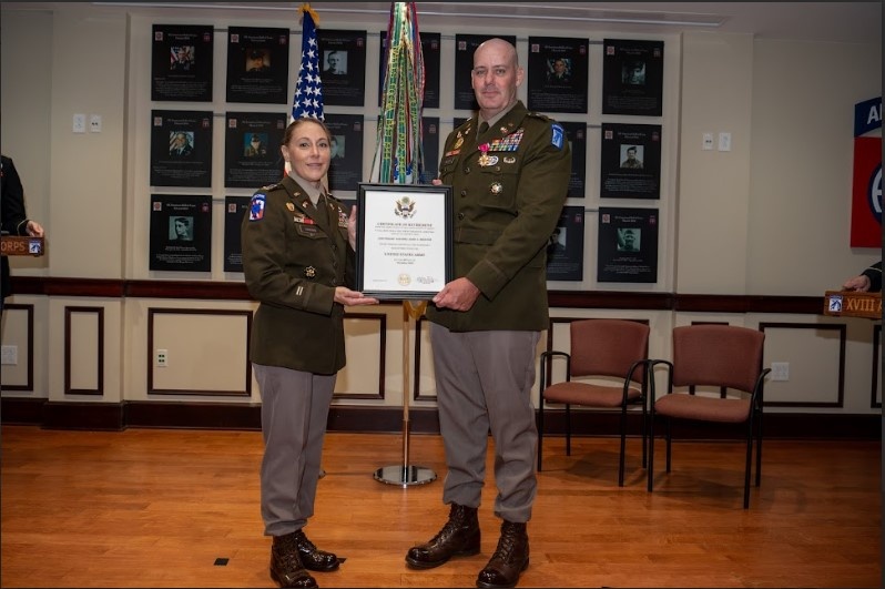 Lt. Col.  Meister Retirement Ceremony