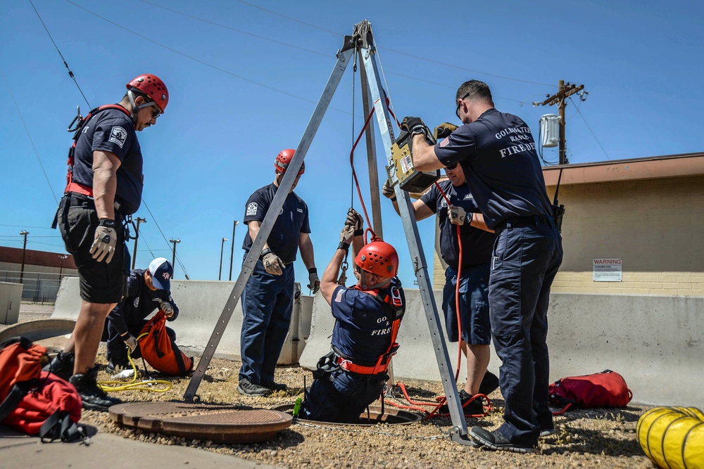 Air Force Contracted Fire Department Lends Helping Hand to Gila Bend Emergencies