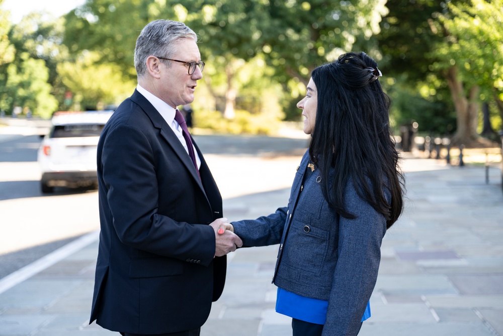 British Prime Minister Keir Starmer Visits Arlington National Cemetery