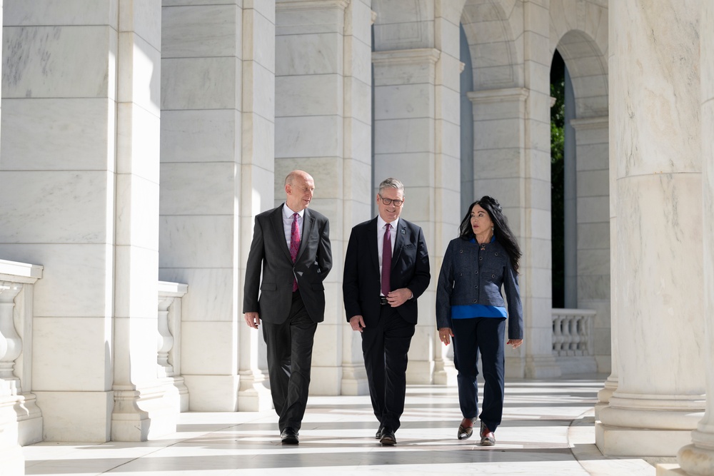 British Prime Minister Keir Starmer Visits Arlington National Cemetery