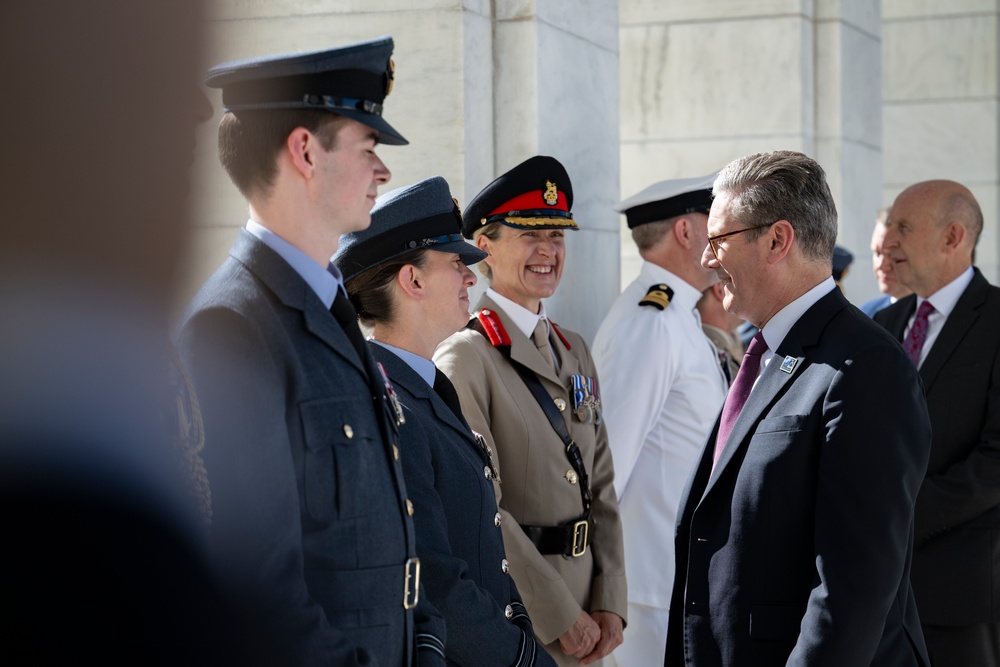 British Prime Minister Keir Starmer Visits Arlington National Cemetery