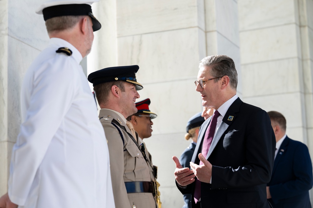 British Prime Minister Keir Starmer Visits Arlington National Cemetery